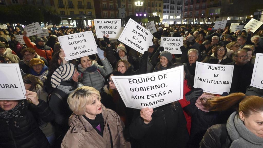 La manifestación de este miércoles en Burgos contra la medida de PP y Vox