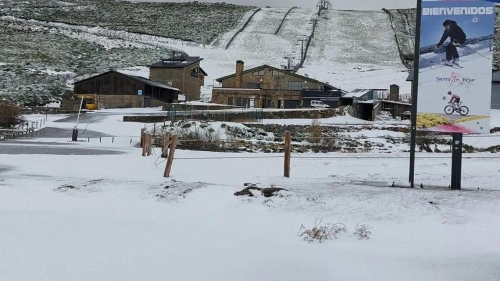 La Covatilla en la Sierra de Béjar, tras las últimas nevadas