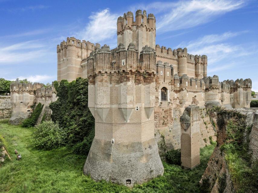 Vista del impresionante castillo mudéjar de Coca