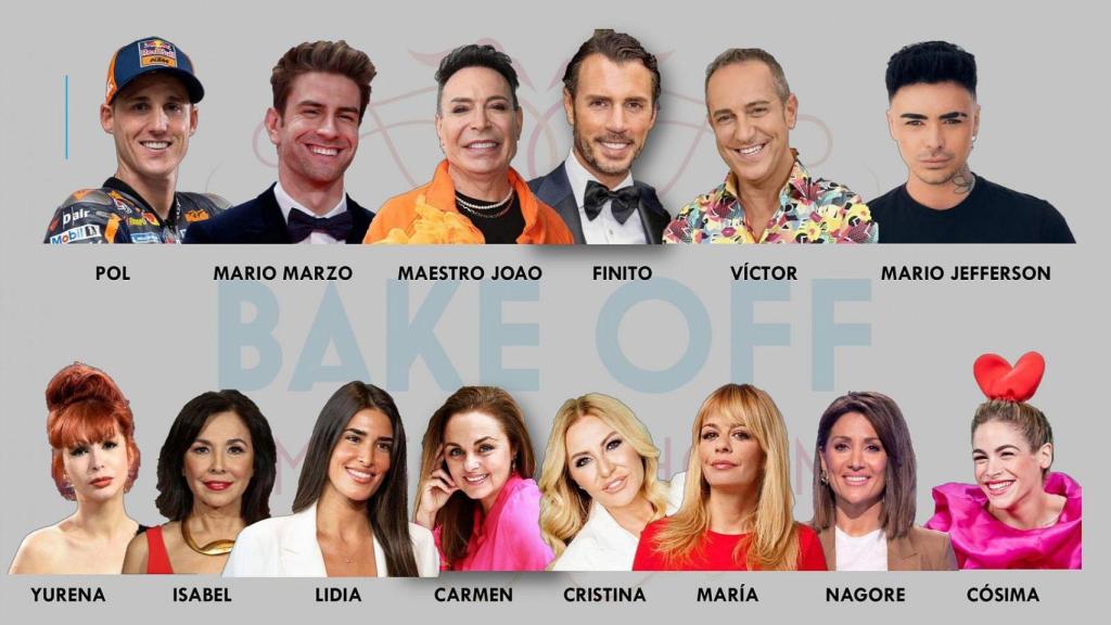 Casting para la nueva edición de 'Bake Off: Famosos al horno'.