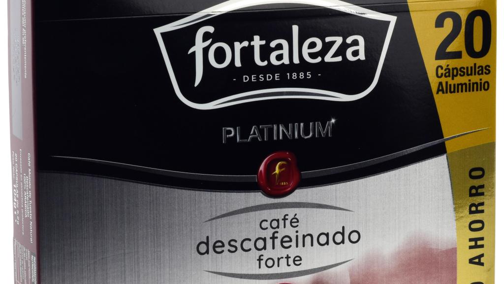 Cápsulas de café FORTALEZA DESCAFEINADO FORTE.