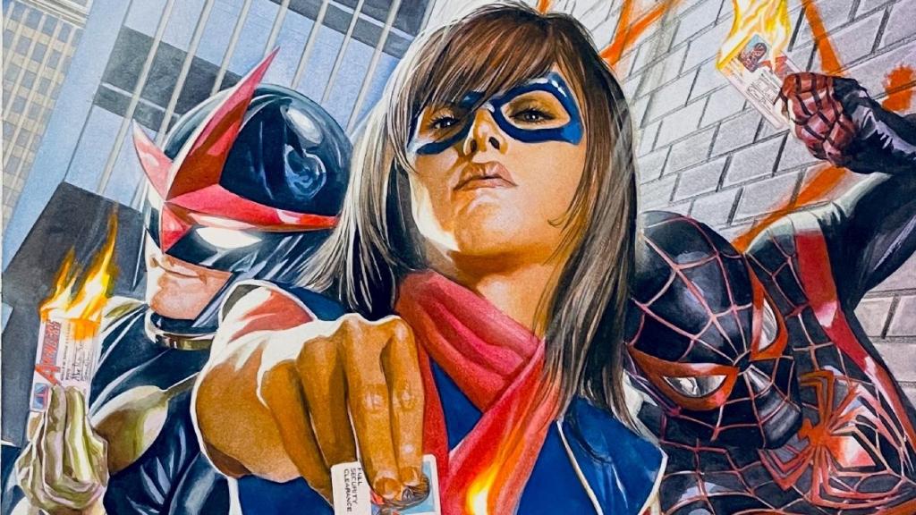 Una de las ilustraciones disponibles en la exposición. Foto: Marvel