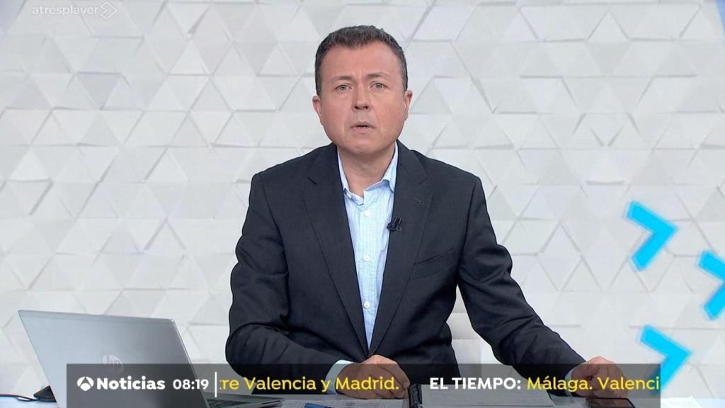 Manu Sánchez en 'Antena 3 Noticias'.