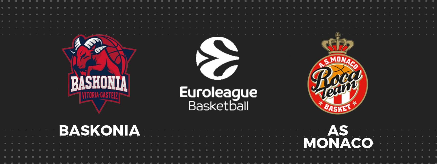 Baskonia - Monaco, Euroliga de baloncesto en directo