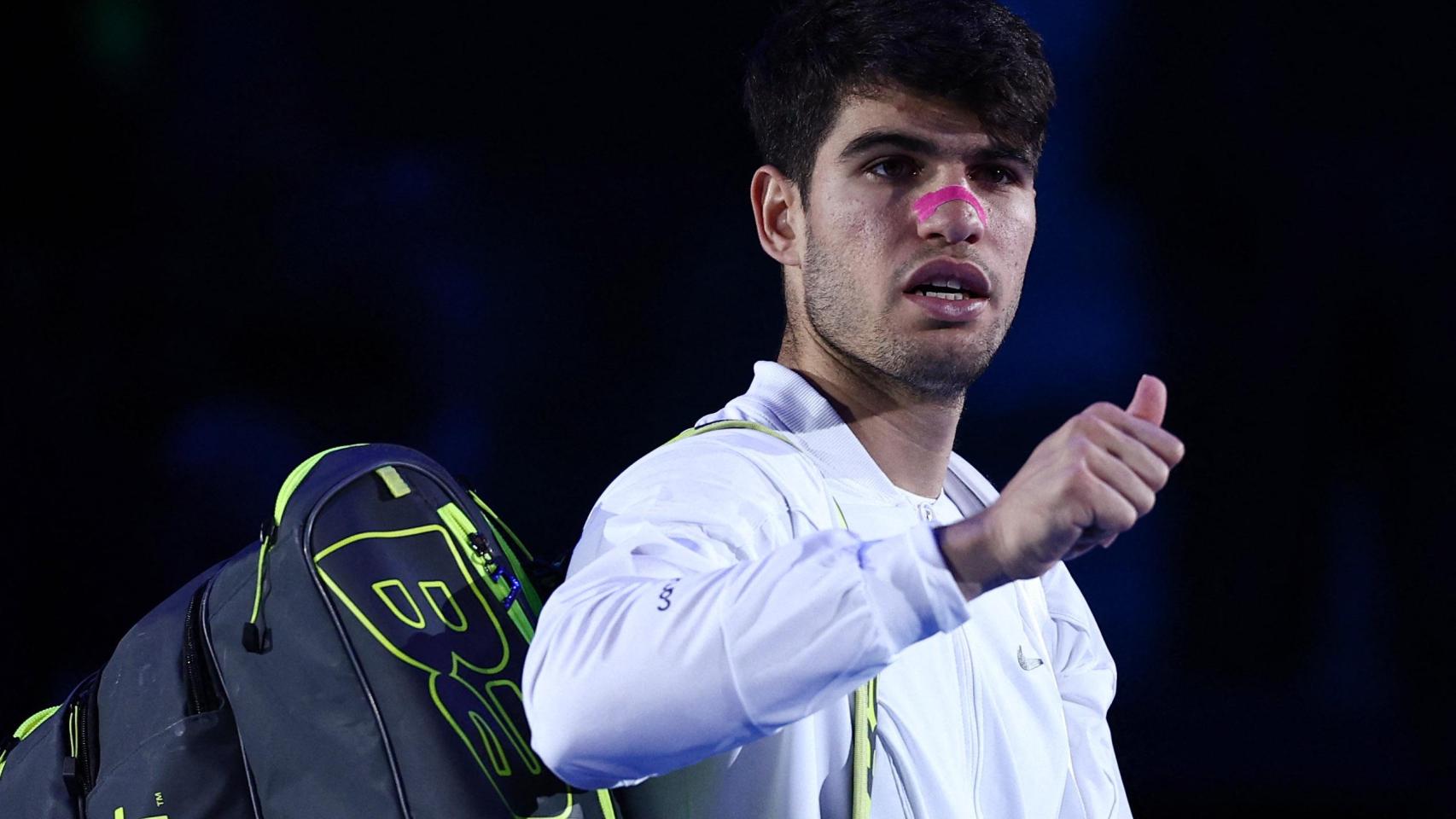 Carlos Alcaraz, en las ATP Finals de Turín