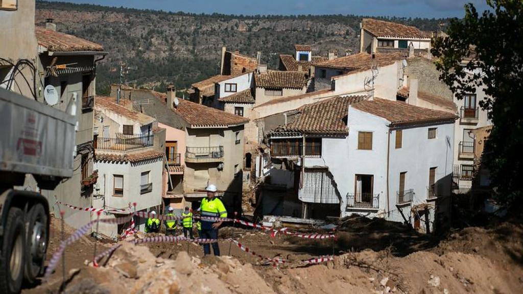 Zona dañada por la DANA en Letur.