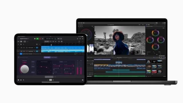 Final Cut Pro en un Mac y Logic Pro en un iPad.