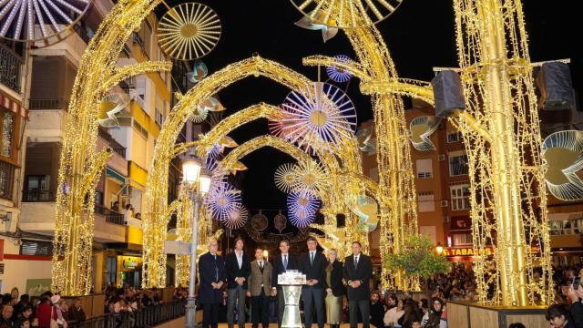 La inauguración del alumbrado en Puente Genil.