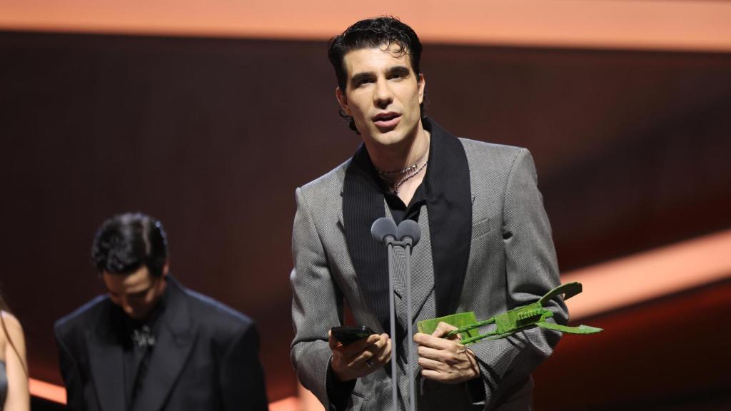 Javier Calvo, durante su discurso en los Ondas 2024.