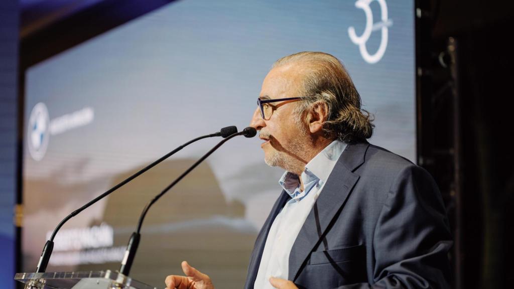 Roberto Machín en el inicio del acto de este jueves.