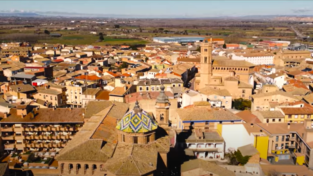 Alagón vista desde las alturas.