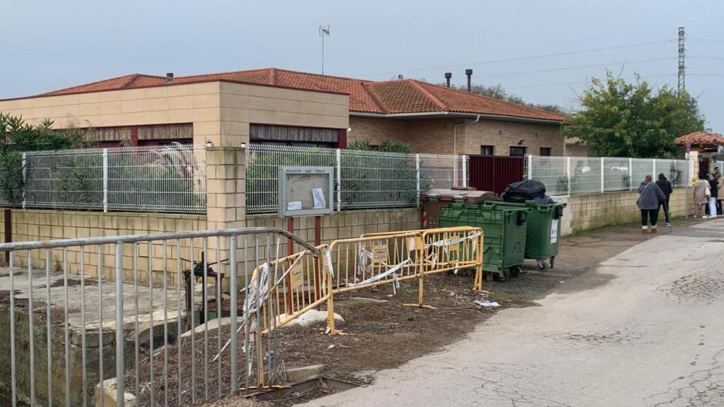 Estado actual de la residencia de mayores en Villafranca de Ebro (Zaragoza).