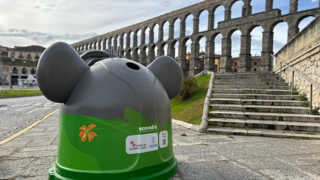 Contenedores con personajes Disney en Segovia para fomentar el reciclaje