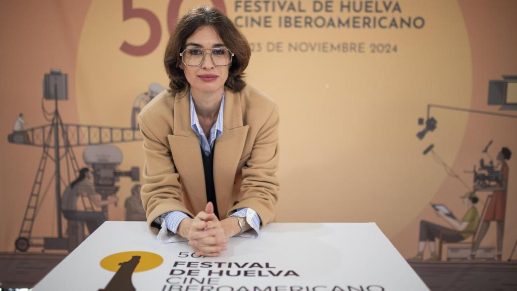 Paz Vega durante la presentación del Premio Luz que le otorga el Festival de Huelva. Foto: Festival de Huelva