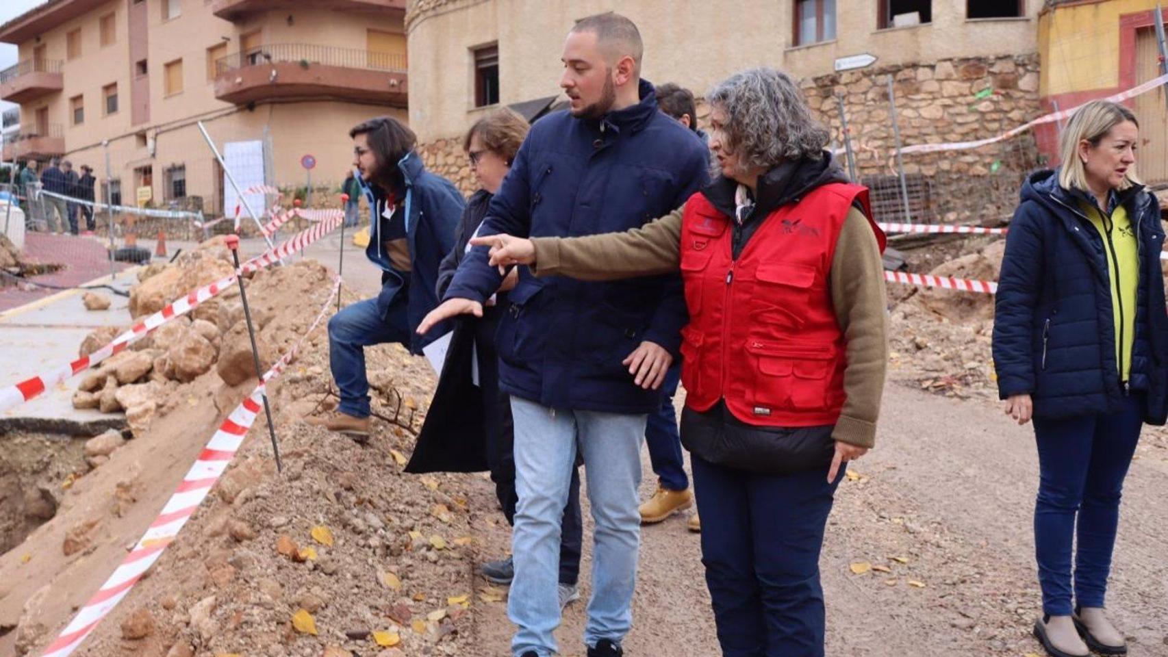 La consejera Mercedes Gómez en Letur (Albacete). Foto: JCCM.