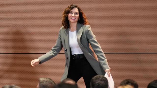 Ayuso en  las Jornadas de Trabajo del Comité de Alcaldes del PP de Madrid en la Universidad Rey Juan Carlos.