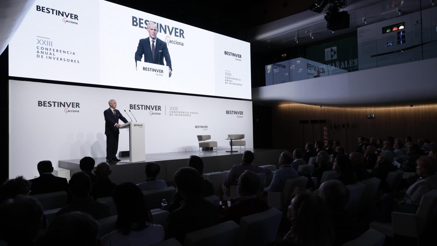 Enrique Pérez-Plá, CEO de Bestinver, durante la última conferencia anual para inversores.