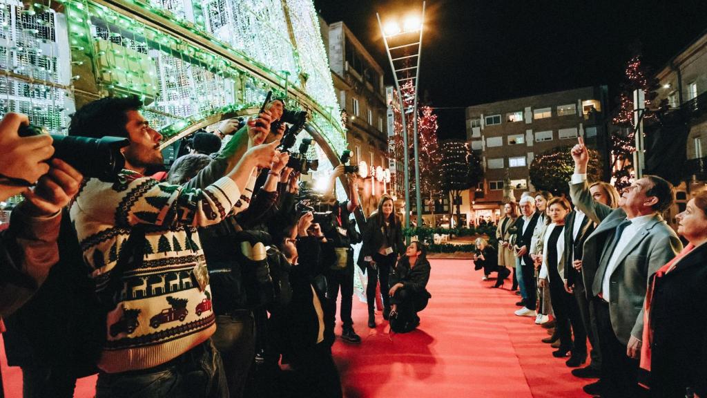 Acto de encendido de las luces de Vigo.