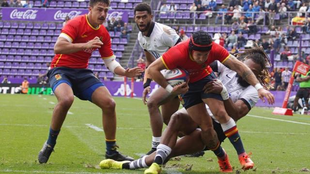 La selección española absoluta de rugby masculino se enfrenta a Fiyi en el estadio José Zorrilla de Valladolid.