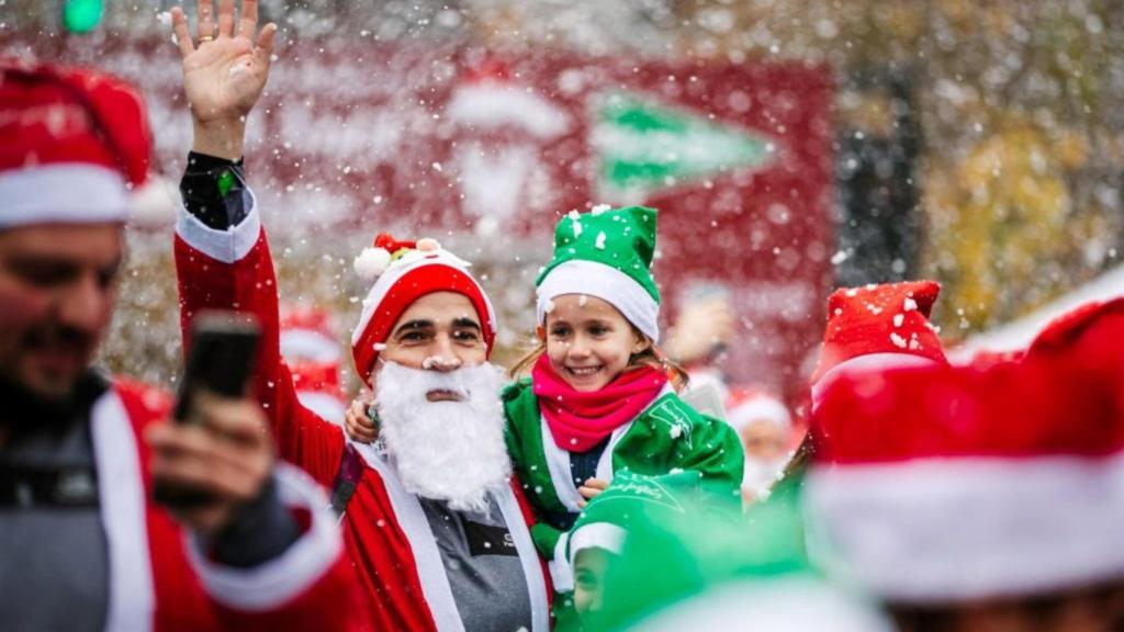 Santiago acoge el 22 de diciembre un divertido evento de Papá Noel runners