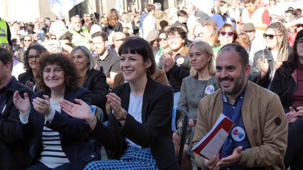 Ana Pontón en Praza da Quintana.