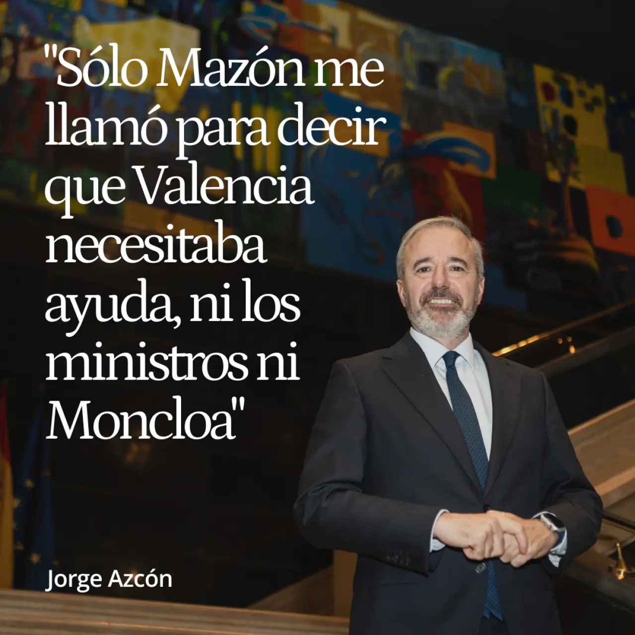 Azcón: "El único que me ha llamado para decir que Valencia necesita ayuda es Mazón, ni los ministerios ni la Moncloa"