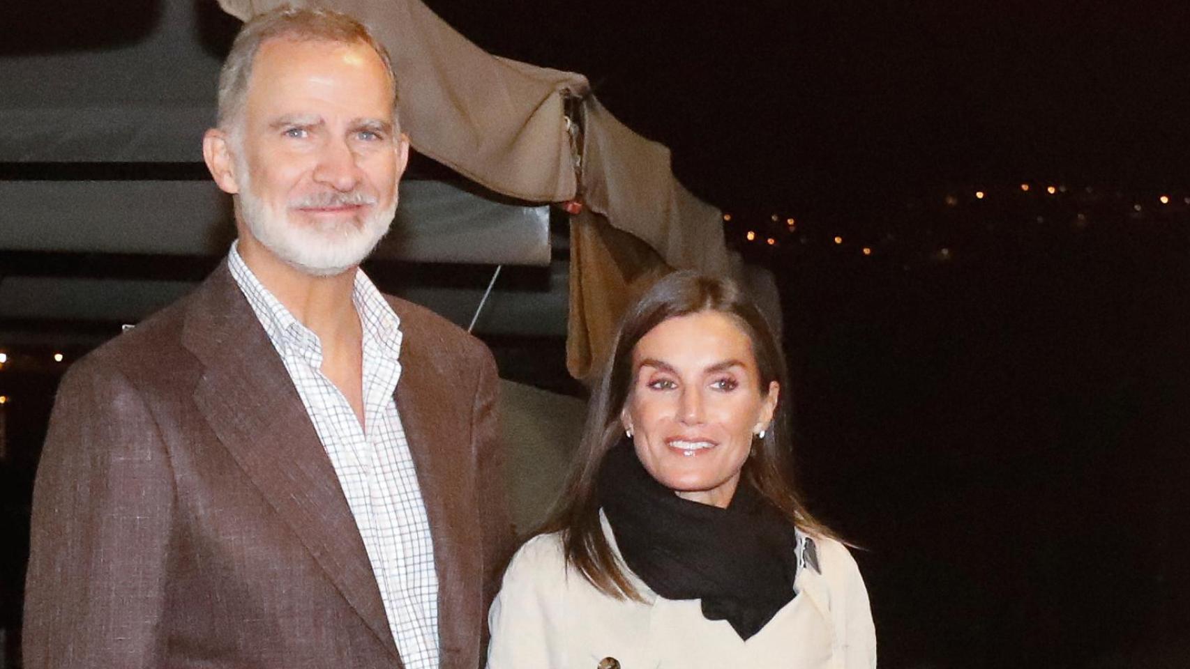 Los reyes Felipe VI y Letizia el pasado septiembre en Marín.