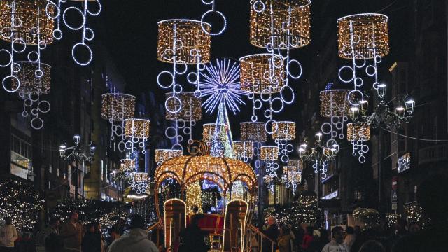 Luces de Navidad de Vigo 2024.