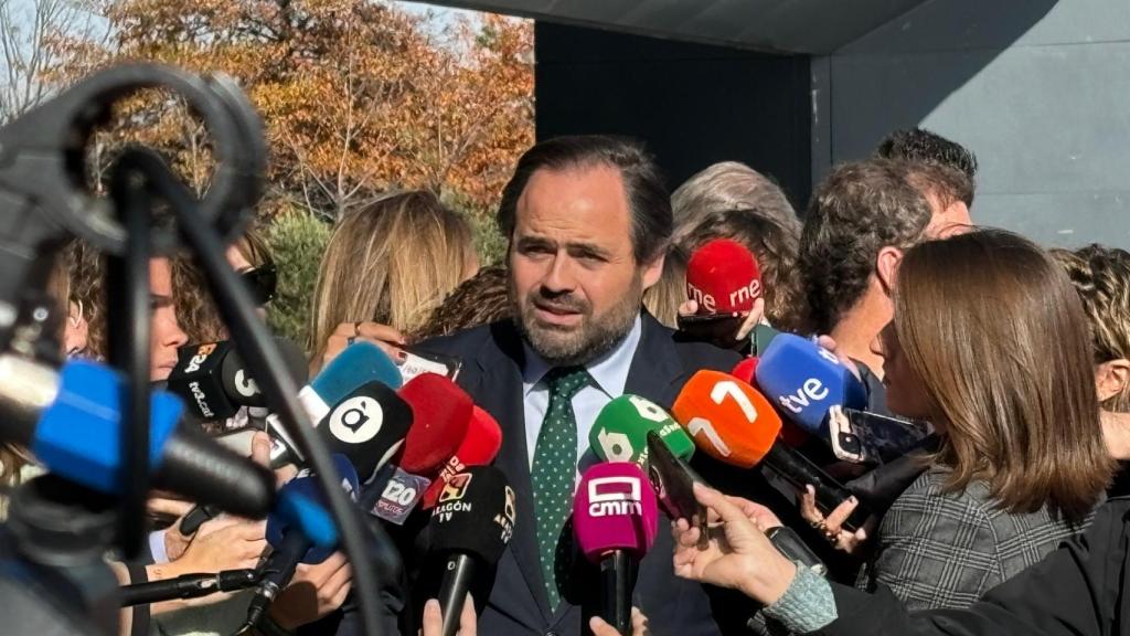 Paco Núñez, este lunes antes de la Junta Directiva Nacional del PP.