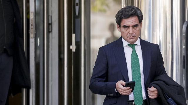 El presidente del Centro de Emprendimiento e Innovación de IE Business School y exconsejero de la Comunidad de Madrid, Juan José Güemes, este lunes en los Juzgados.