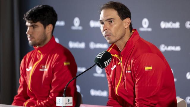 Rafa Nadal, en la rueda de prensa.