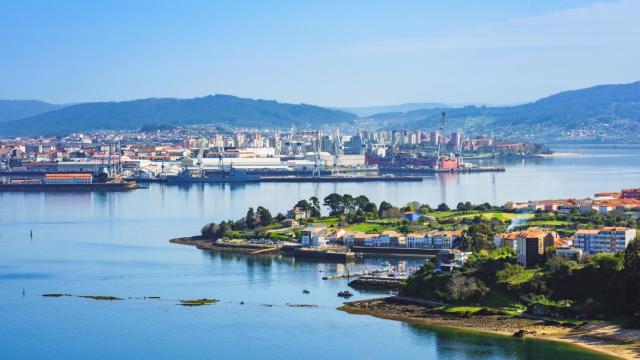 Panorámica del estuario de Ferrol