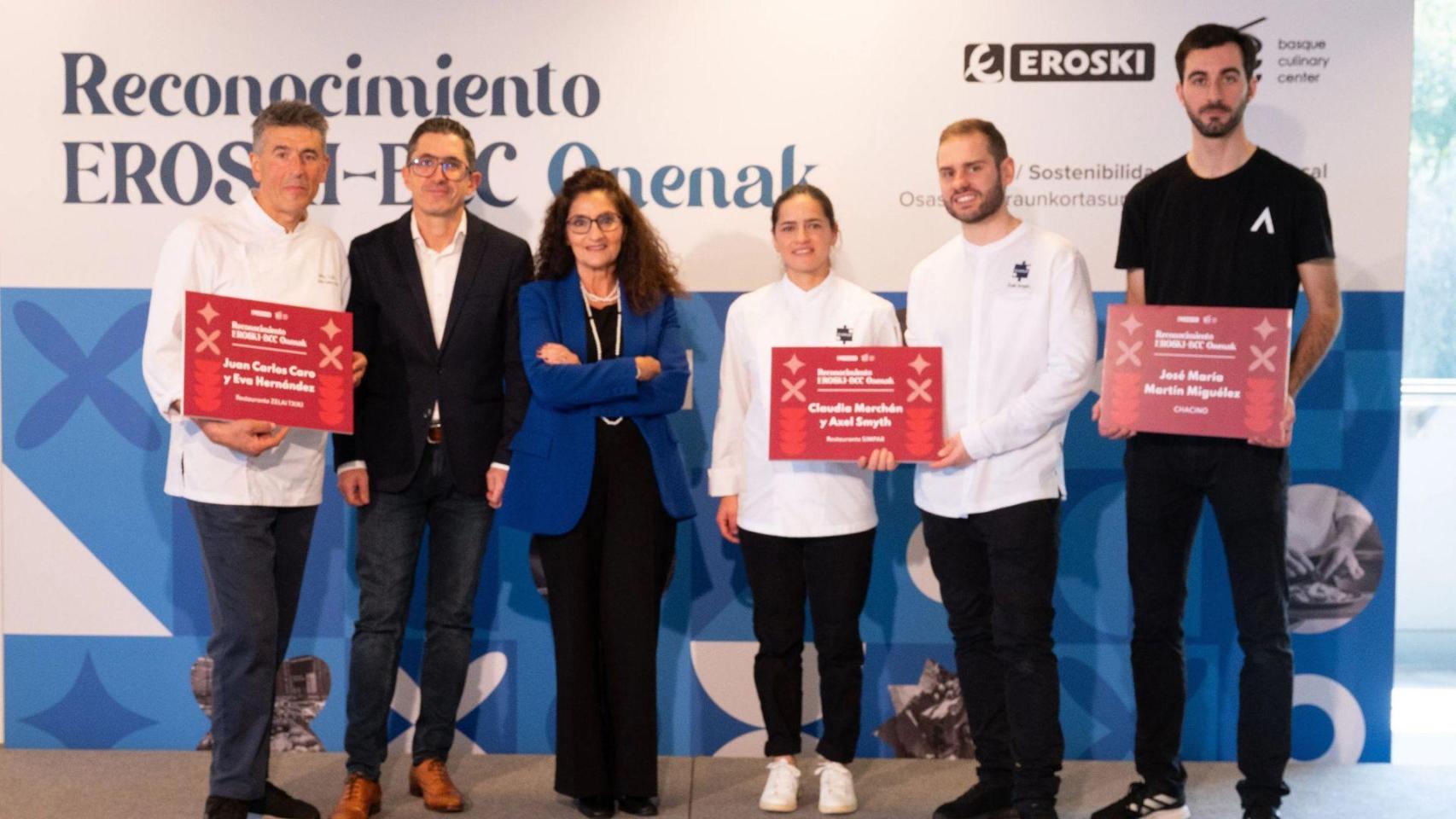 Basque Culinary Center y Eroski reconocen el talento de dos chefs gallegos.