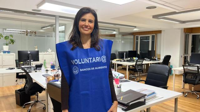 Diana Nogueira, madrina del Banco de Alimentos de Vigo