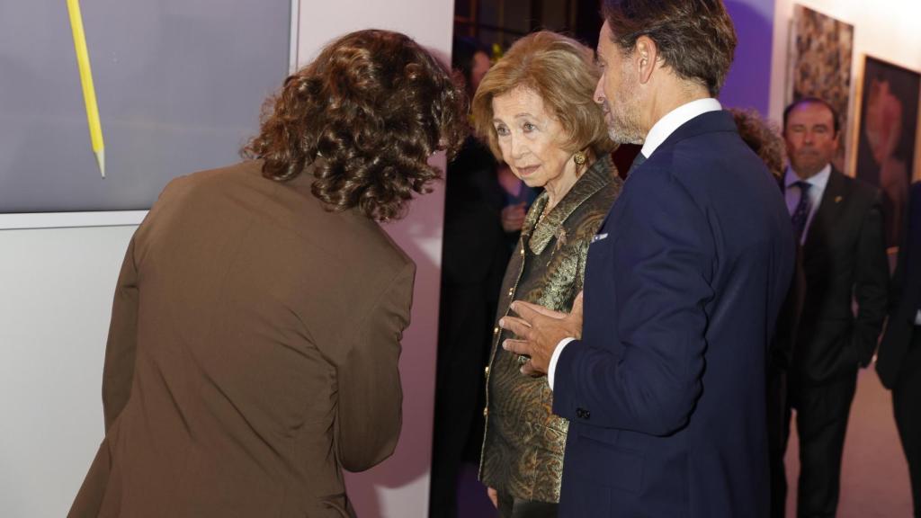 La reina Sofía, en los Premios BMW de Pintura en el Teatro Real.