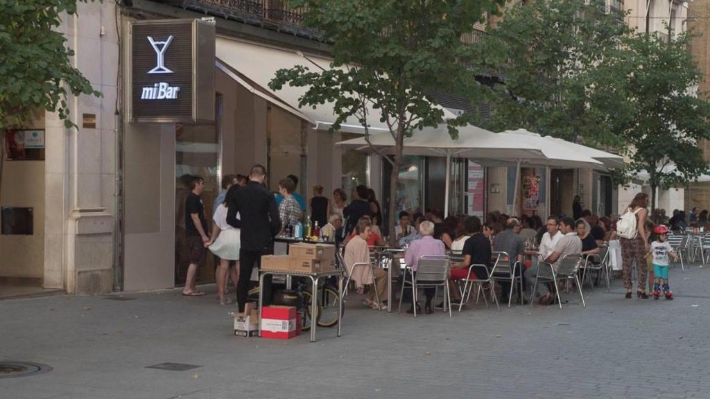 Exterior de Mi Bar en Huesca.