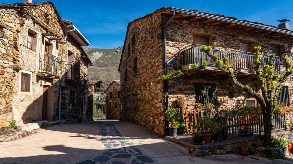 Arquitectura típica de los pueblos de la sierra de Guadalajara.