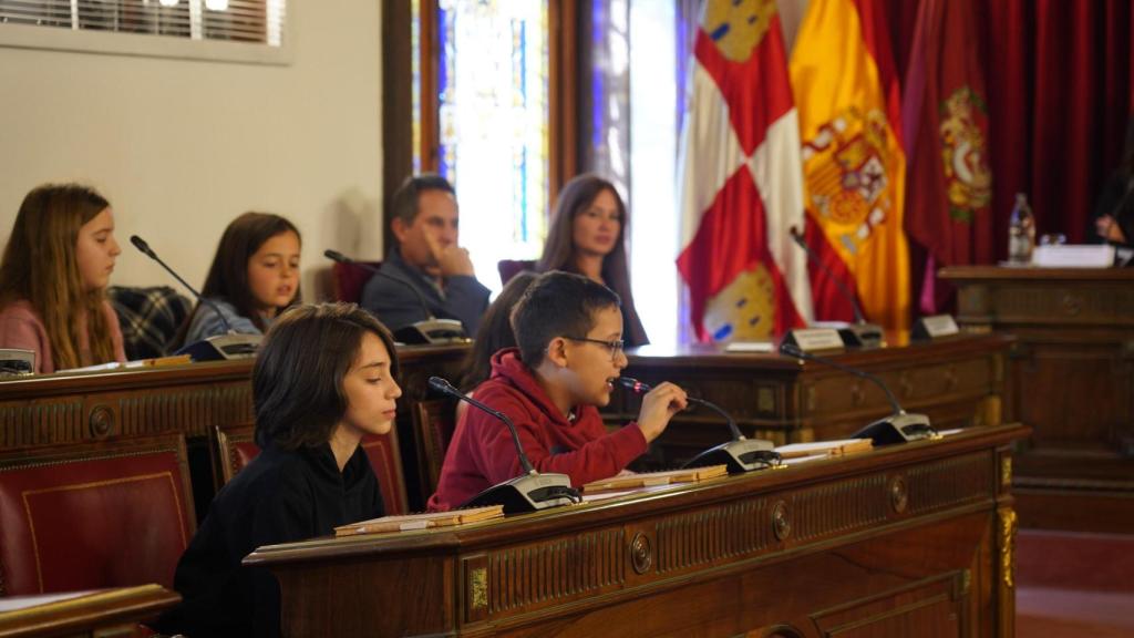 Pleno infantil en la Diputación de Valladolid