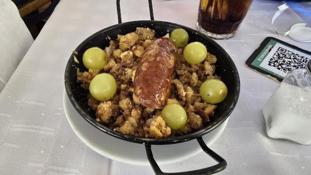 Las migas del restaurante.