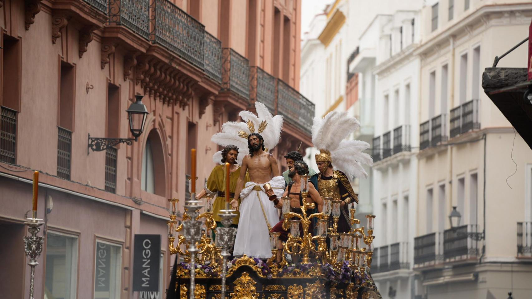 El paso de misterio de Jesús Despojado en la Semana Santa de 2024.