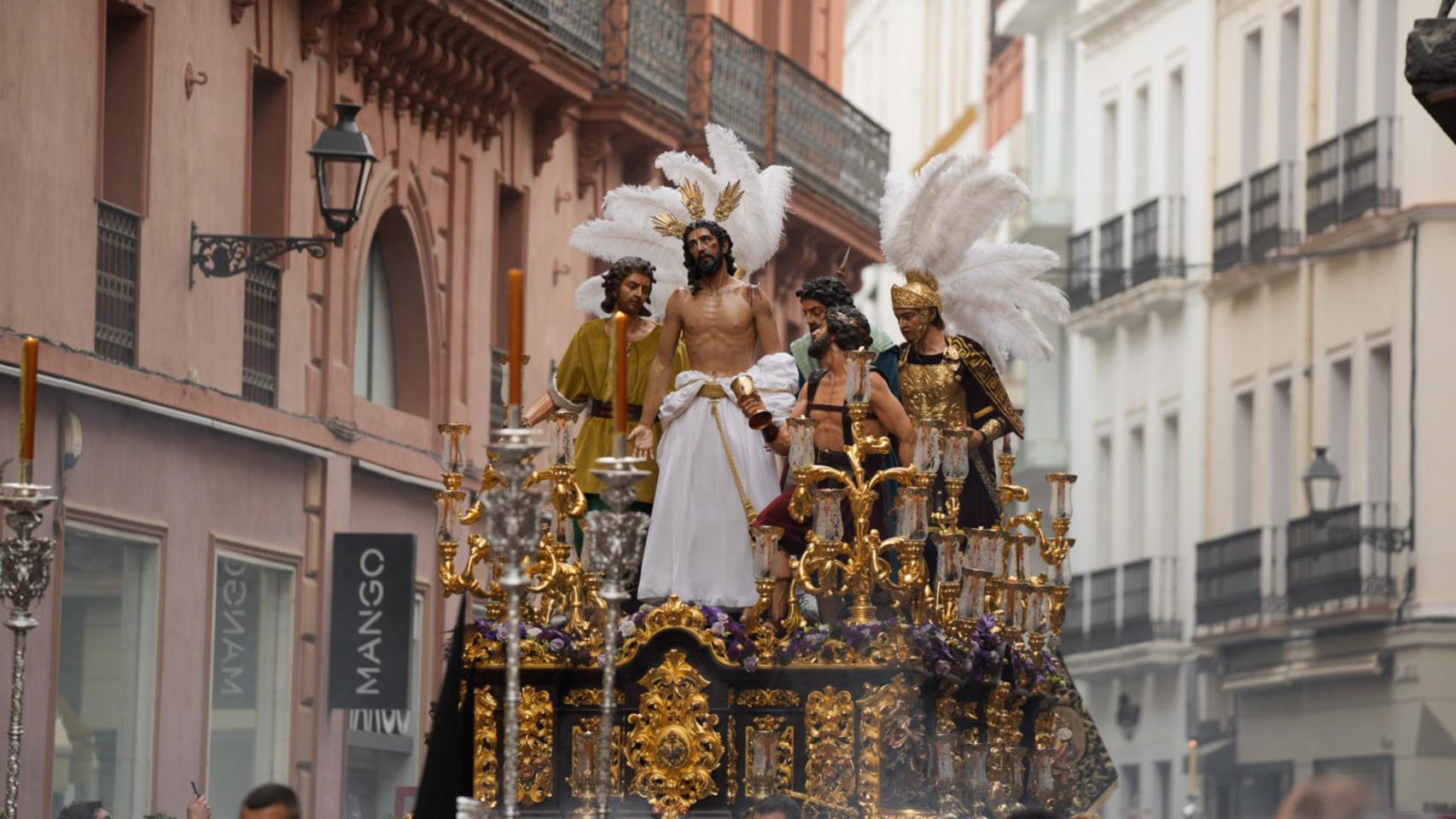 El paso de misterio de Jesús Despojado en la Semana Santa de 2024.