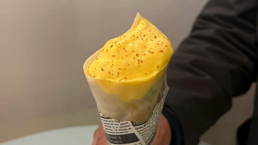 Falso helado de ceviche de La Conquista