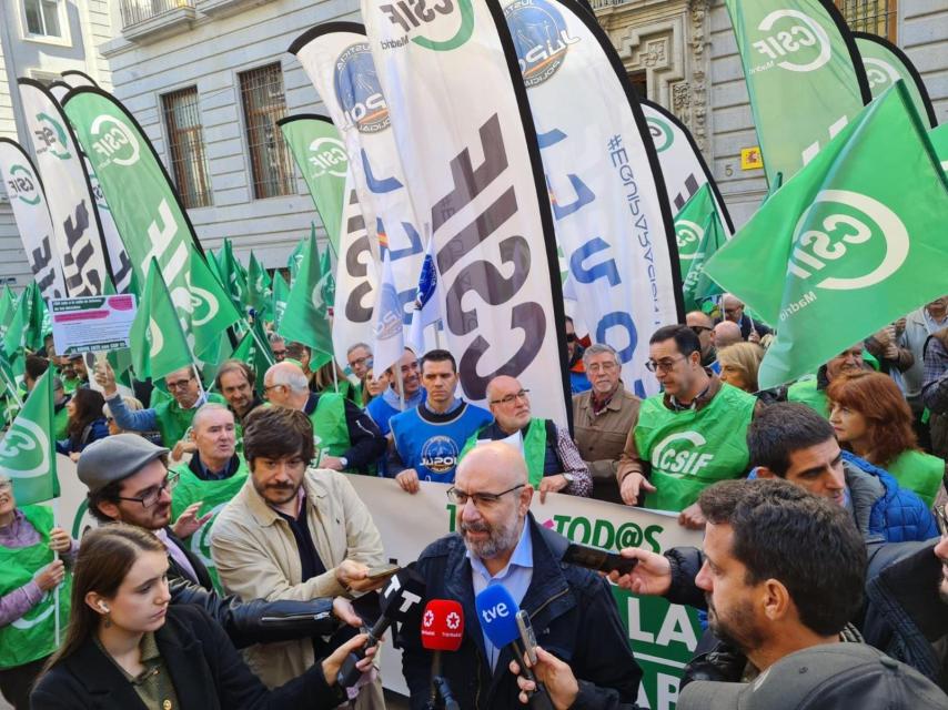 Manifestación del CSIF en apoyo del mantenimiento de Muface.