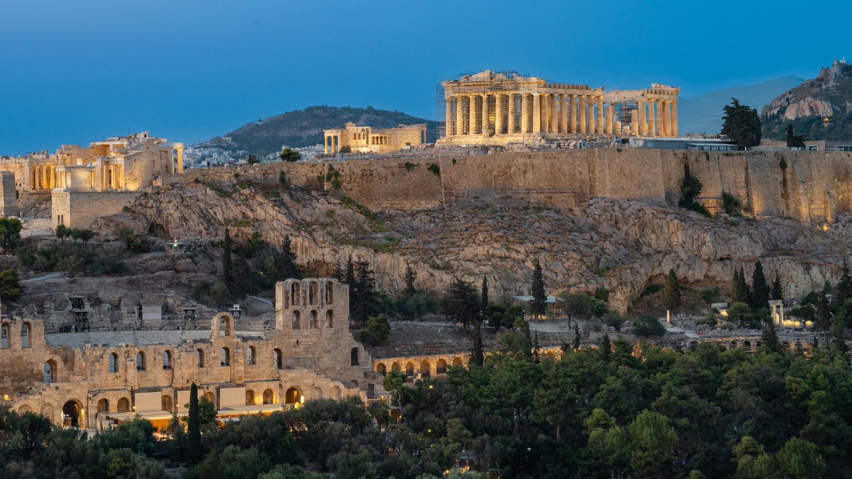 Acrópolis de Atenas, Grecia.