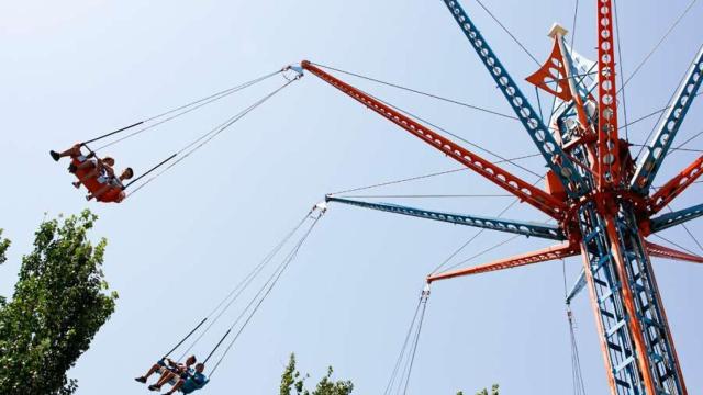 Una atracción del Parque de Atracciones de Zaragoza.