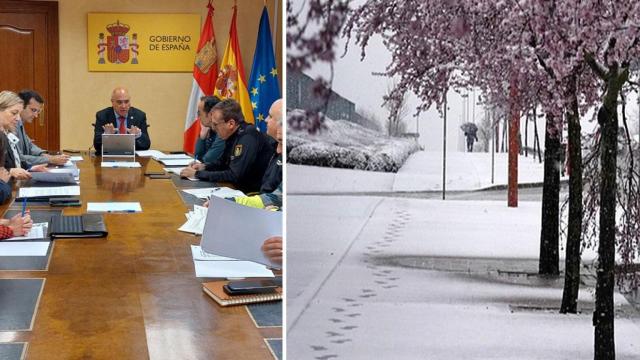 Jacinto Canales y la nieve en Valladolid