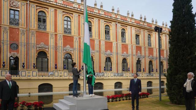 Izado de bandera en San Telmo el pasado 4 de diciembre.