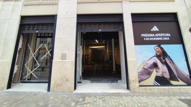 Imagen de la tienda de Adidas en la calle Larios de Málaga.