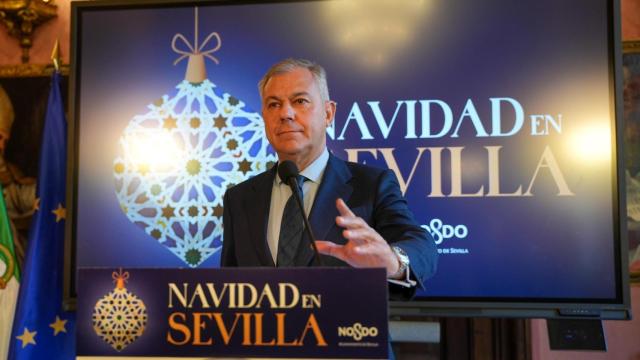 José Luis Sanz, en la presentación de la programación navideña de Sevilla.