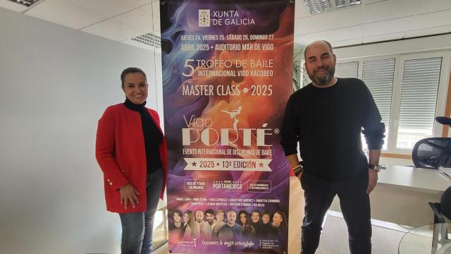 Lorena López, directora de Vigo Porté y Kin Martínez Silva, director de Esmerarte Industrias Creativas.